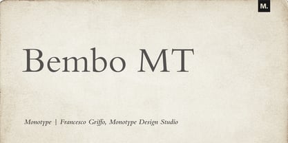 Bembo MT Font Poster 1